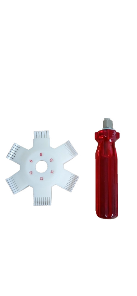 GRZEBIEŃ PLASTIKOWY DO PROSTOWANIA LAMELI, 6 ROZMIARÓW