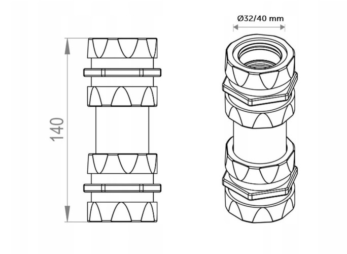 Syfon kondensacyjny suchy PURUS