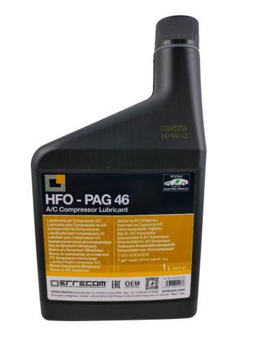 OLEJ PAG HFO 46 DO CZYNNIKA R-1234YF, 1L ODPOWIEDNIK ND 12, ERRECOM