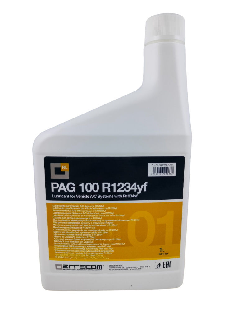 OLEJ PAG HFO 100 DO CZYNNIKA R-1234YF, 1 LITR, ODPOWIEDNIK ND 12 OLEJ PAG HFO 100 DO CZYNNIKA R-1234YF, 1 LITR, ODPOWIEDNIK ND 12