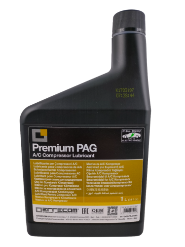OLEJ PAG, 1L  UNIWERSALNY, DO UKŁADÓW KLIMATYZACJI R134a, R1234yf, HYBRYD