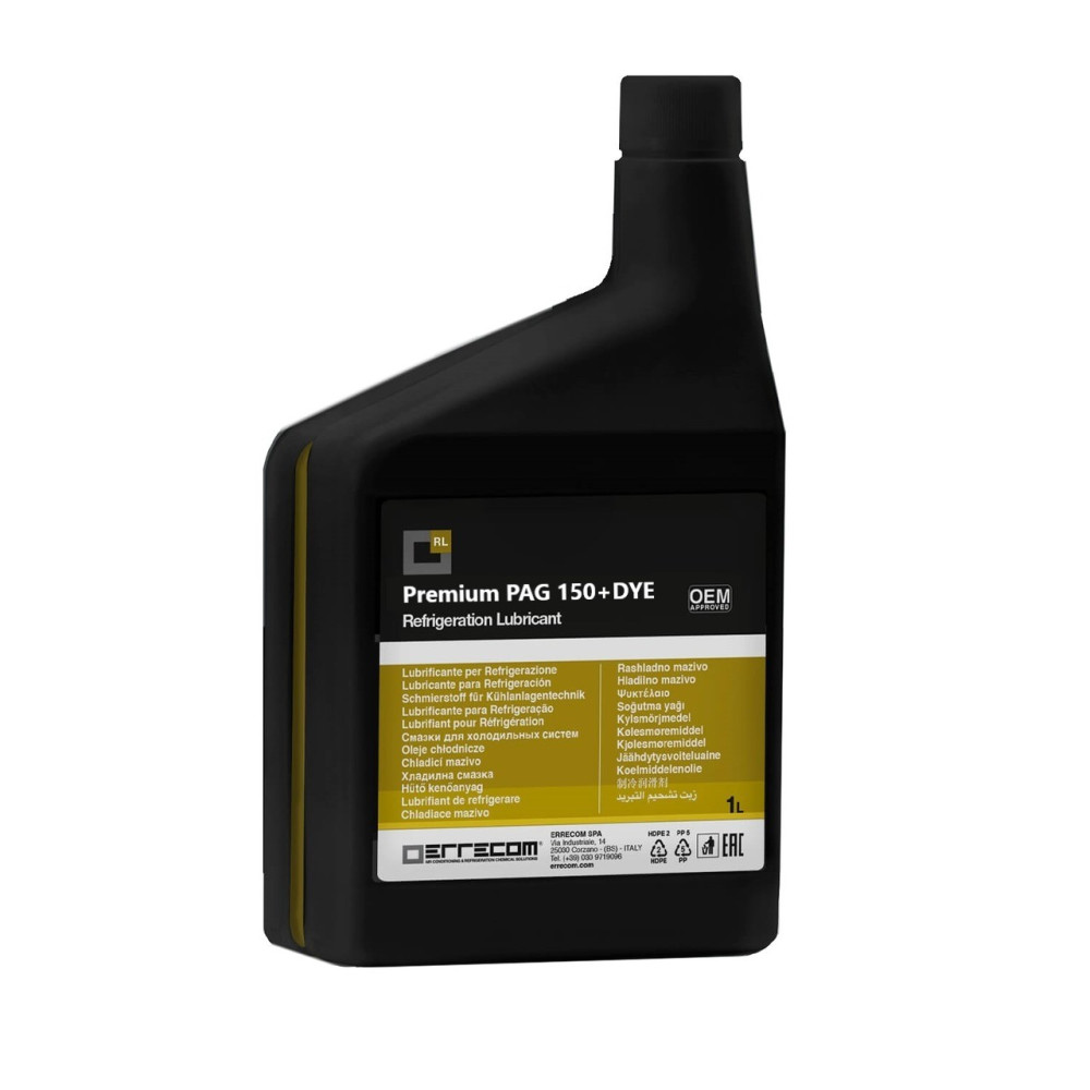 OLEJ PAG 150 + UV, 1L DO SPRĘŻAREK KLIMATYZACJI, ERRECOM OLEJ PAG 150 + UV, 1L DO SPRĘŻAREK KLIMATYZACJI, ERRECOM