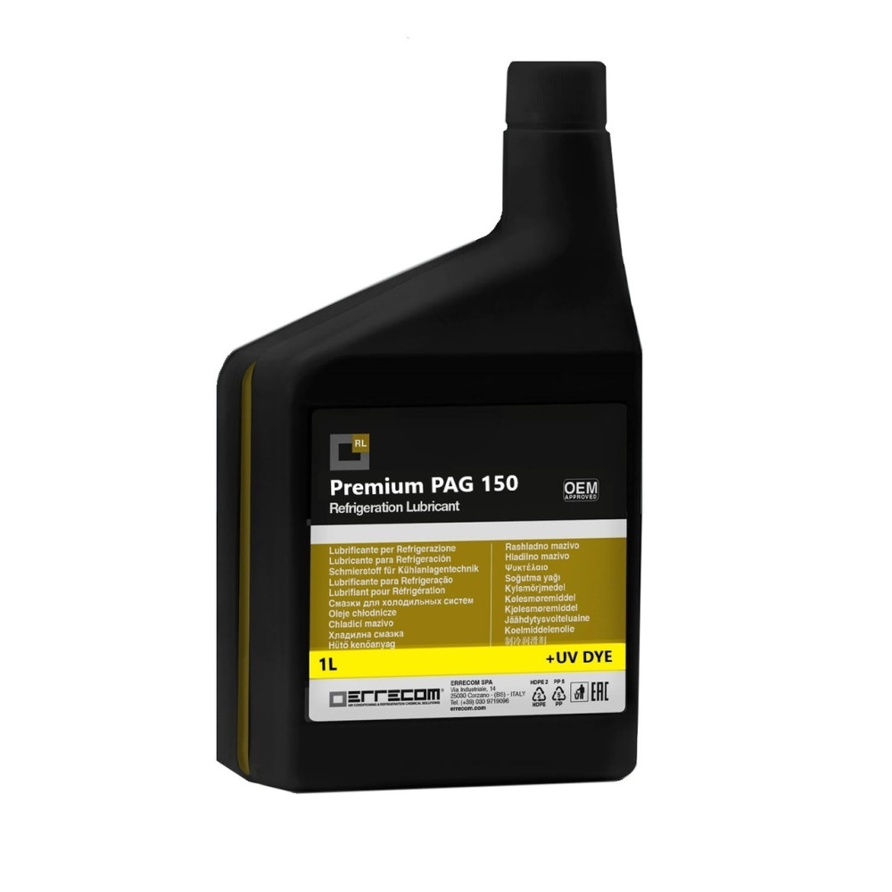 OLEJ PAG 150 + UV, 1L DO SPRĘŻAREK KLIMATYZACJI, ERRECOM OLEJ PAG 150 + UV, 1L DO SPRĘŻAREK KLIMATYZACJI, ERRECOM
